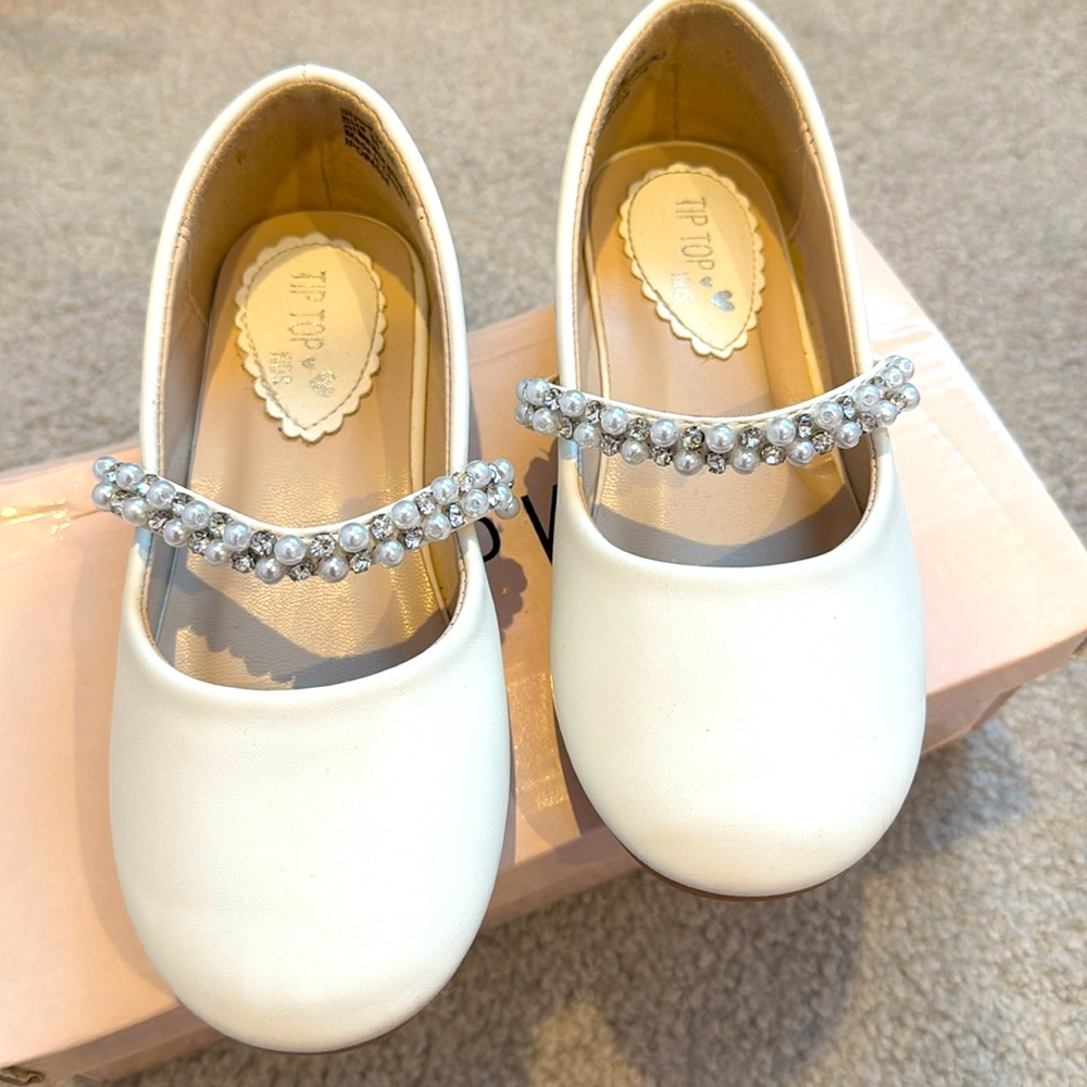 Tip Top Kids Pearl and Rhinestone Shoes